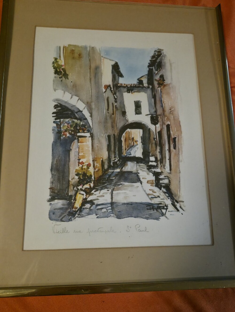 4/$67 Deal! Vintage St Paul Village Archway Watercolor